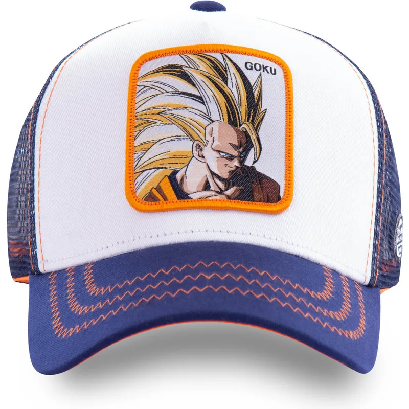 lippikset-kaareva-rekka-valkoinen-snapback-super-saiyan-3-san2-son-goku-dragon-ball-capslab