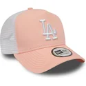 lippikset-kaareva-rekka-vaaleanpunainen-snapback-league-essential-a-frame-los-angeles-dodgers-mlb-new-era