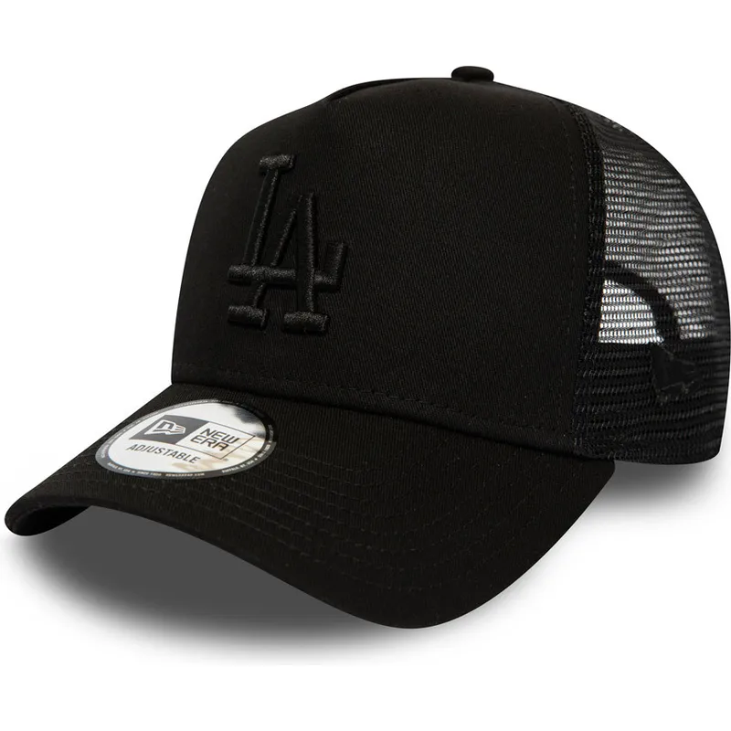 lippikset-kaareva-rekka-musta-snapback-league-essential-a-frame-los-angeles-dodgers-mlb-new-era