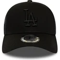 lippikset-kaareva-rekka-musta-snapback-league-essential-a-frame-los-angeles-dodgers-mlb-new-era