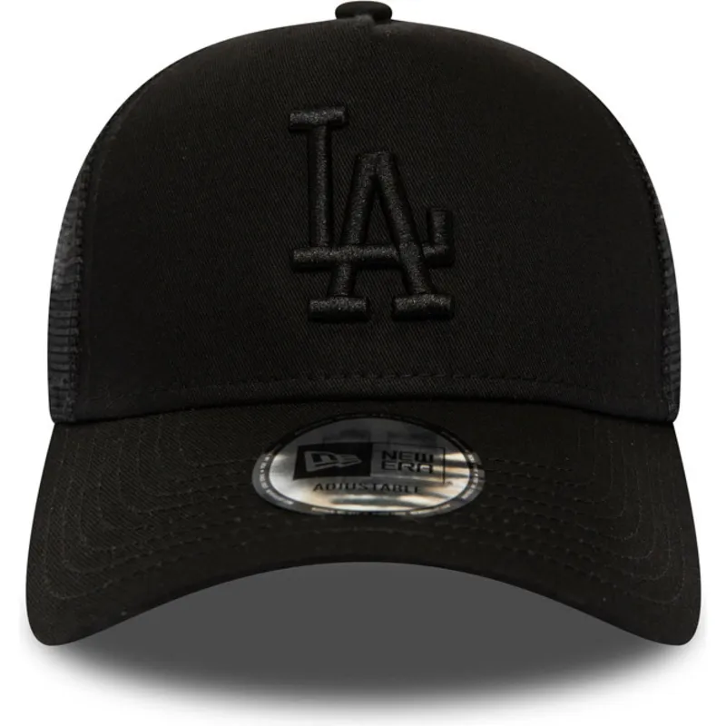 lippikset-kaareva-rekka-musta-snapback-league-essential-a-frame-los-angeles-dodgers-mlb-new-era