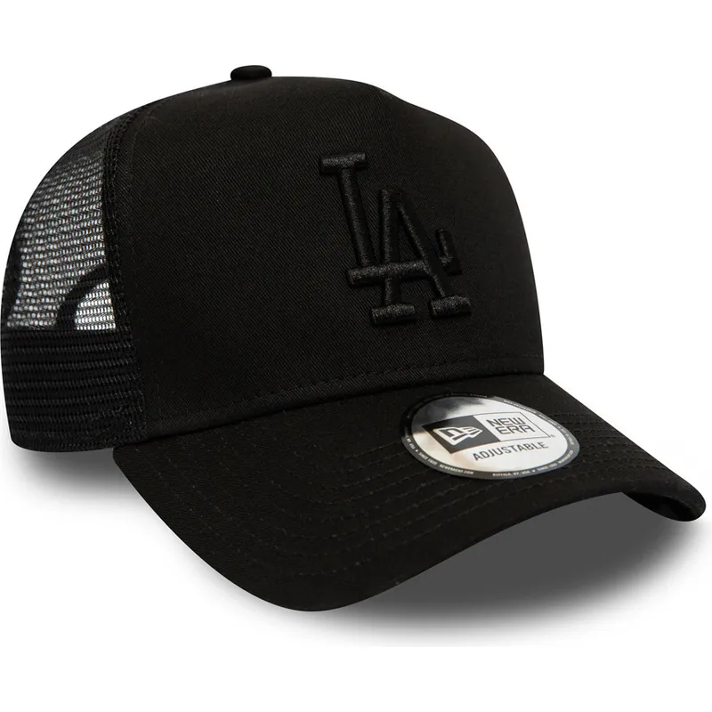 lippikset-kaareva-rekka-musta-snapback-league-essential-a-frame-los-angeles-dodgers-mlb-new-era