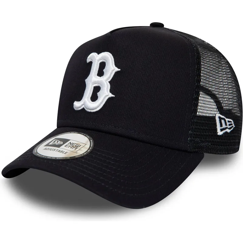 lippikset-kaareva-rekka-laivastonsininen-snapback-league-essential-a-frame-boston-red-sox-mlb-new-era