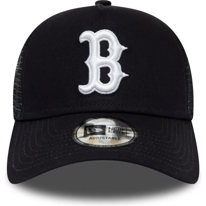 lippikset-kaareva-rekka-laivastonsininen-snapback-league-essential-a-frame-boston-red-sox-mlb-new-era