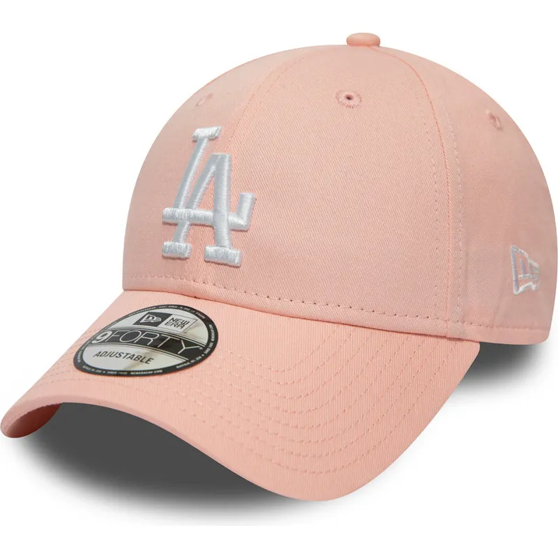 lippikset-kaareva-vaaleanpunainen-saadettava-nauha-9forty-league-essential-los-angeles-dodgers-mlb-new-era