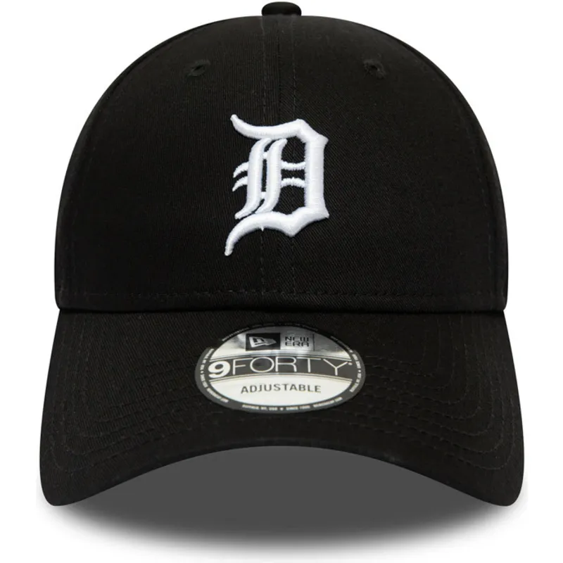 lippikset-kaareva-musta-saadettava-nauha-9forty-league-essential-detroit-tigers-mlb-new-era