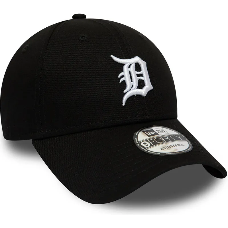 lippikset-kaareva-musta-saadettava-nauha-9forty-league-essential-detroit-tigers-mlb-new-era