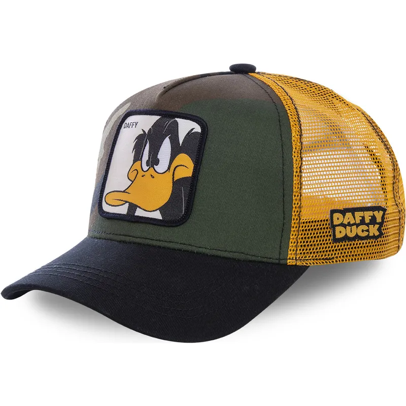 cap-kaareva-camouflage-snapback-daffy-duck-looney-tunes-capslab cap-kaareva-camouflage-snapback-daffy-duck-looney-tunes-capslab