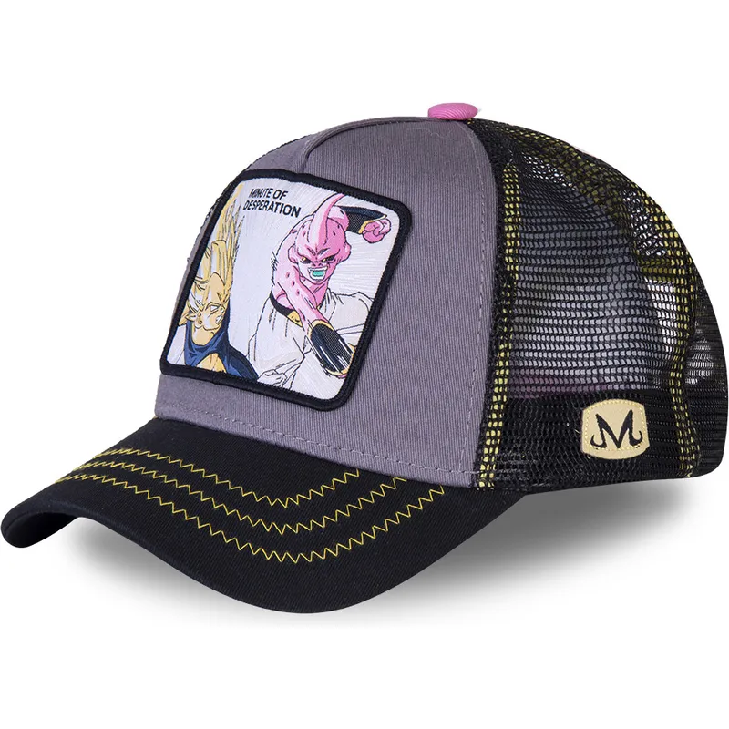 lippikset-kaareva-rekka-harmaa-snapback-minute-of-desperation-des1-vegeta-vs-kid-buu-dragon-ball-capslab