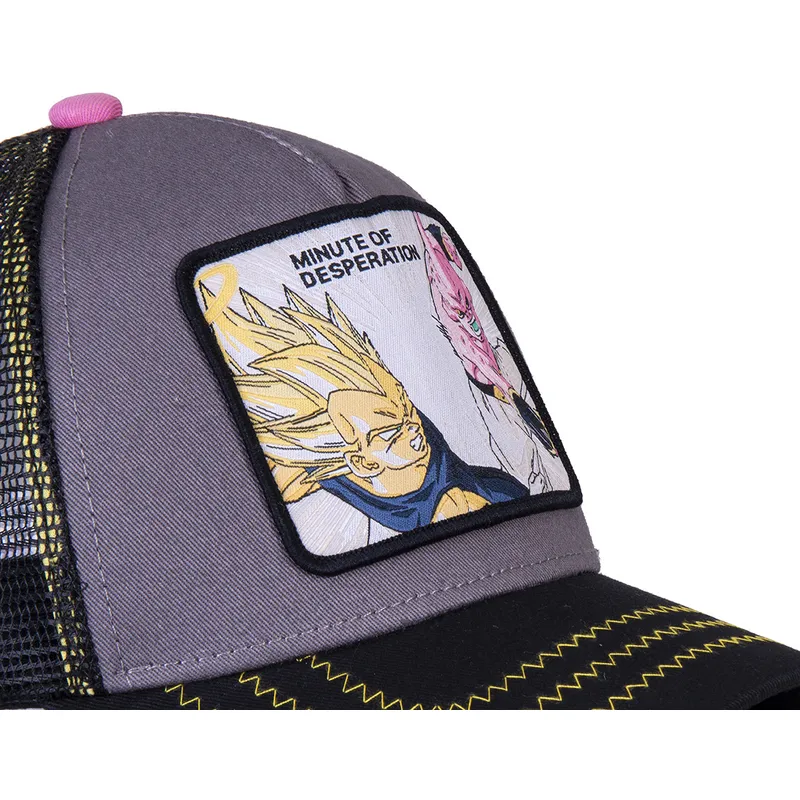 lippikset-kaareva-rekka-harmaa-snapback-minute-of-desperation-des1-vegeta-vs-kid-buu-dragon-ball-capslab
