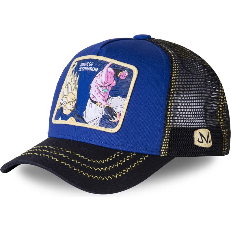 lippikset-kaareva-rekka-sininen-snapback-minute-of-desperation-des2-vegeta-vs-kid-buu-dragon-ball-capslab