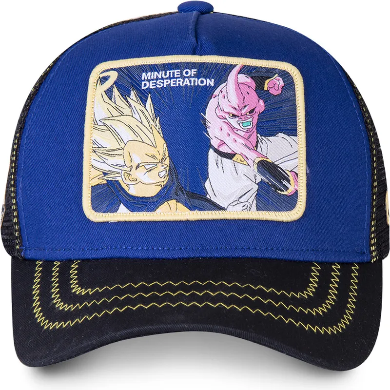 lippikset-kaareva-rekka-sininen-snapback-minute-of-desperation-des2-vegeta-vs-kid-buu-dragon-ball-capslab