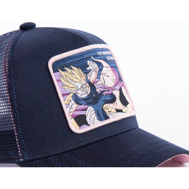 lippikset-kaareva-rekka-laivastonsininen-snapback-warriors-decision-fin1-vegeta-vs-buu-dragon-ball-capslab