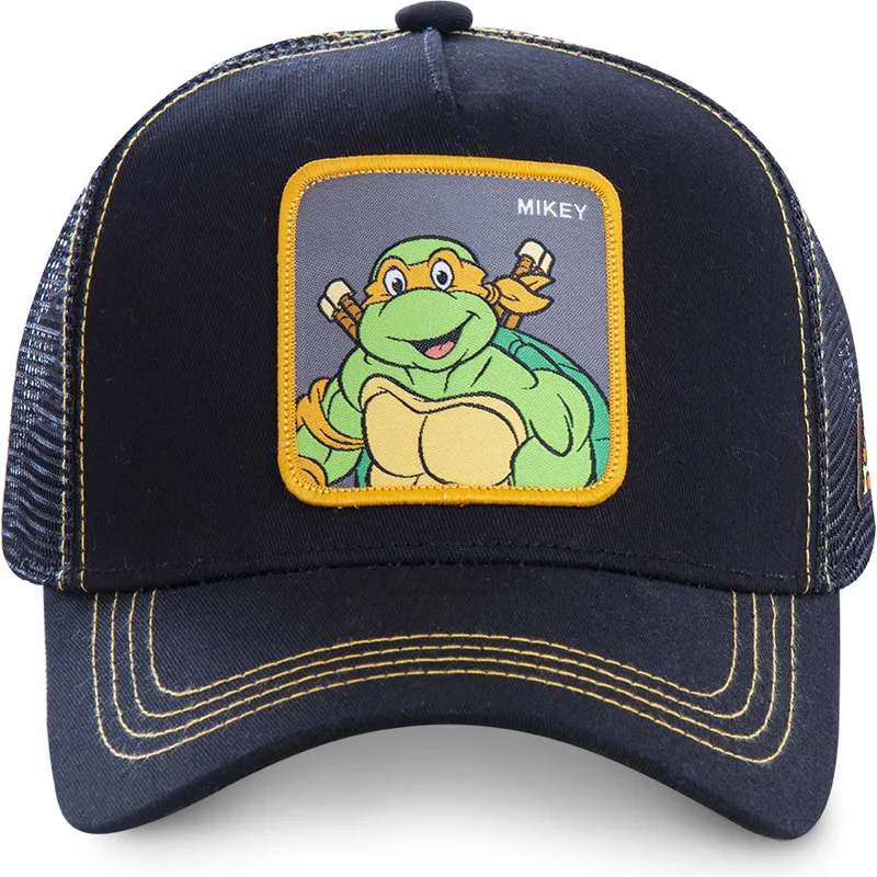 lippikset-kaareva-rekka-musta-snapback-mik-michelangelo-teenage-mutant-ninja-turtles-capslab