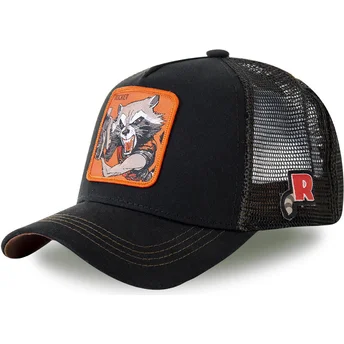 lippikset-kaareva-rekka-musta-snapback-roc4-rocket-raccoon-marvel-comics-capslab