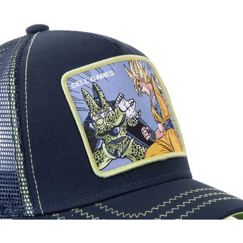 cap-kaareva-navy-blue-snapback-cell-vs-goku-dragon-ball-capslab cap-kaareva-navy-blue-snapback-cell-vs-goku-dragon-ball-capslab