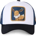lippikset-kaareva-rekka-valkoinen-snapback-evo3-eevee-pokemon-capslab