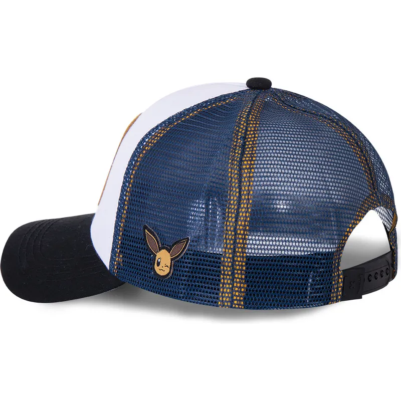 lippikset-kaareva-rekka-valkoinen-snapback-evo3-eevee-pokemon-capslab lippikset-kaareva-rekka-valkoinen-snapback-evo3-eevee-pokemon-capslab