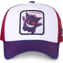 lippikset-kaareva-rekka-valkoinen-snapback-gen1-gengar-pokemon-capslab