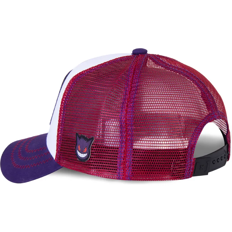 lippikset-kaareva-rekka-valkoinen-snapback-gen1-gengar-pokemon-capslab