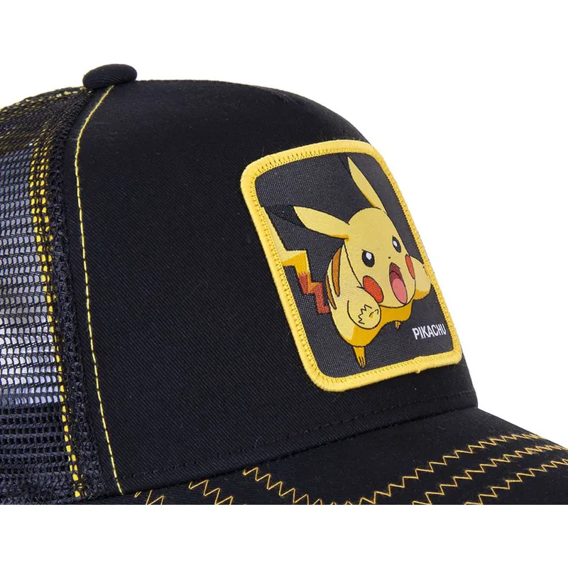 lippikset-kaareva-rekka-musta-snapback-pik7-pikachu-pokemon-capslab lippikset-kaareva-rekka-musta-snapback-pik7-pikachu-pokemon-capslab