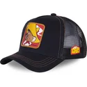lippikset-kaareva-rekka-musta-snapback-spe2-vauhti-vinttiainen-looney-tunes-capslab