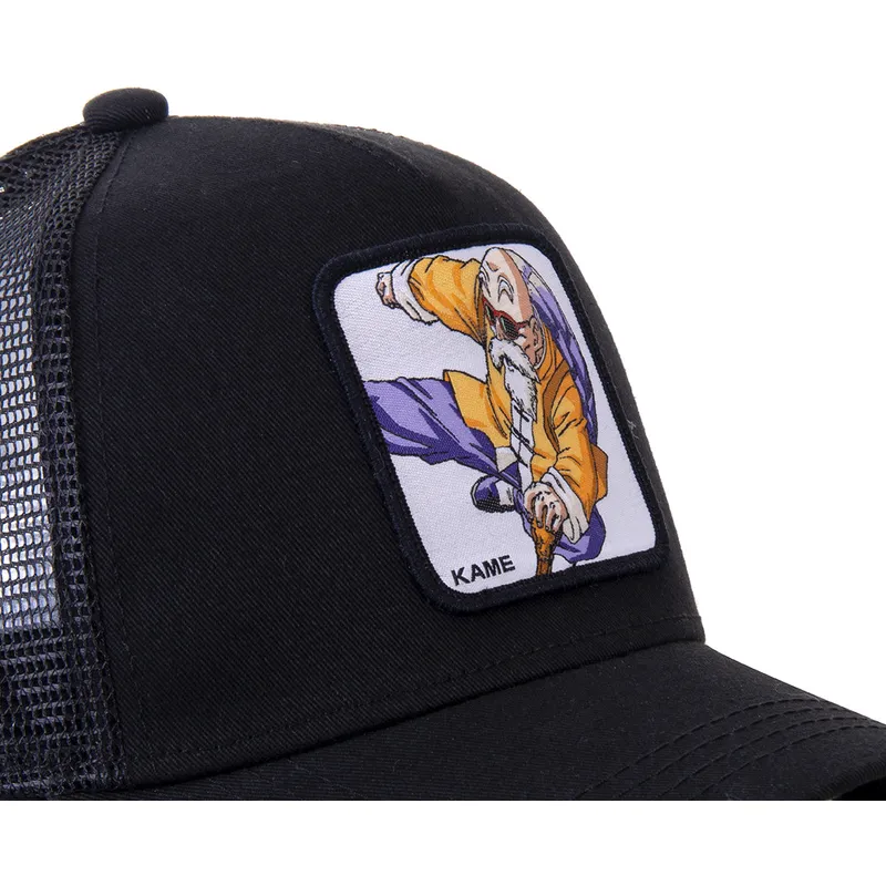 lippikset-kaareva-rekka-musta-snapback-kam10-muten-roshi-dragon-ball-capslab