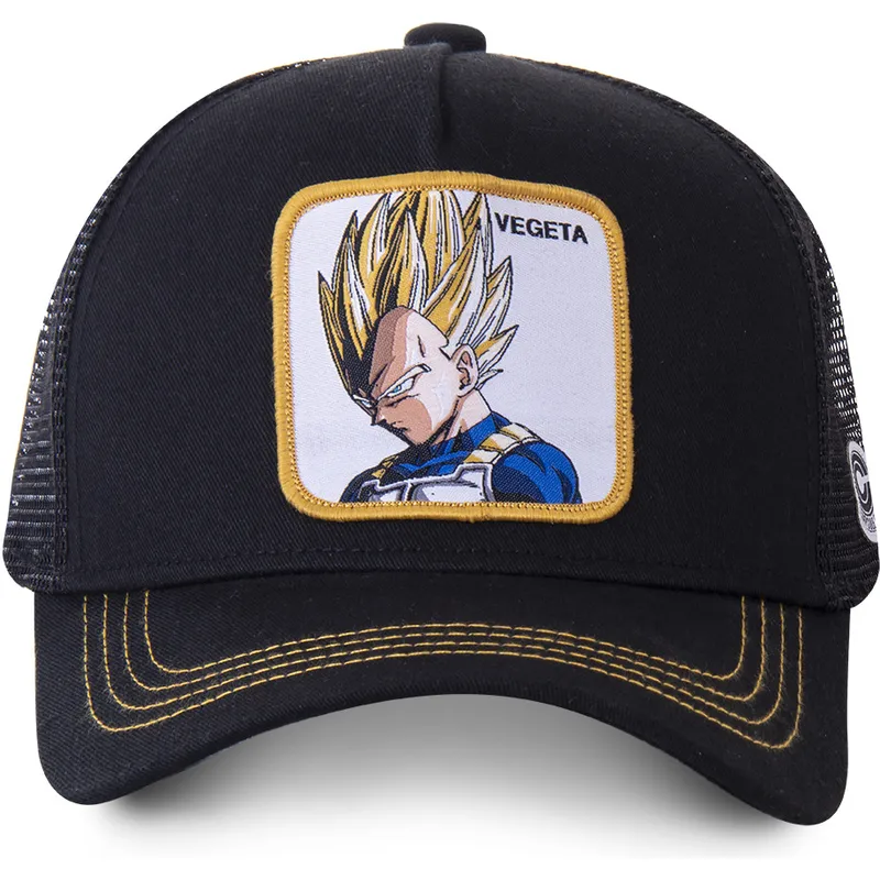 lippikset-kaareva-rekka-musta-snapback-super-saiyan-ve4-vegeta-dragon-ball-capslab