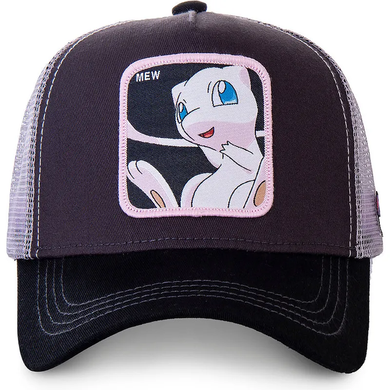 lippikset-kaareva-rekka-musta-snapback-mew3-mew-pokemon-capslab lippikset-kaareva-rekka-musta-snapback-mew3-mew-pokemon-capslab