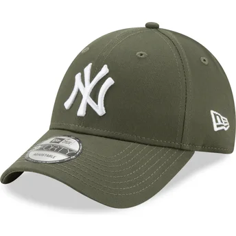 Lippikset kaareva vihreä säädettävä nauha 9FORTY League Essential New York Yankees MLB New Era