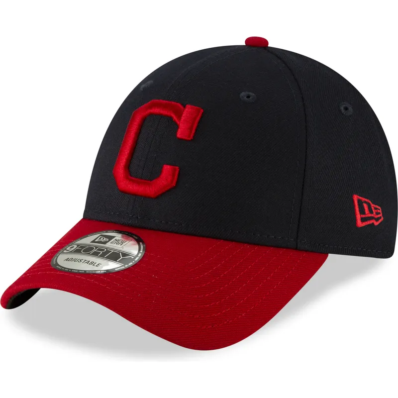 lippikset-kaareva-laivastonsininen-saadettava-nauha-9forty-the-league-cleveland-indians-mlb-new-era