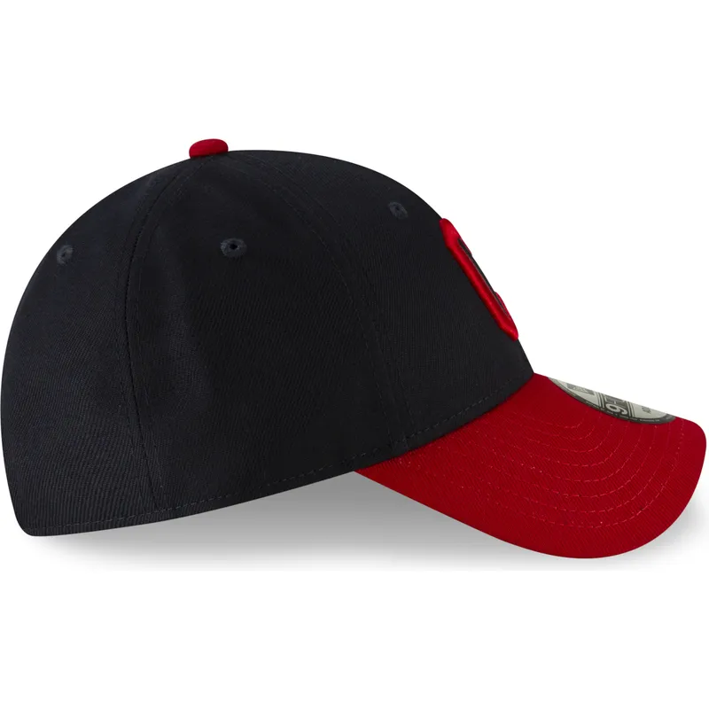 lippikset-kaareva-laivastonsininen-saadettava-nauha-9forty-the-league-cleveland-indians-mlb-new-era