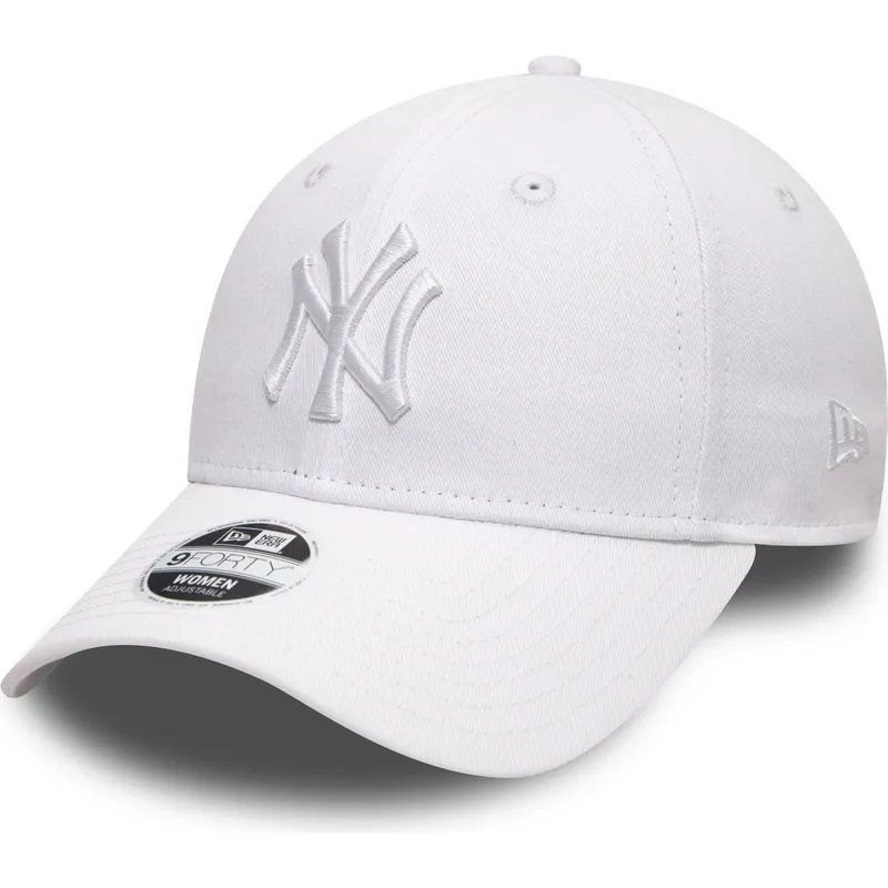 cap-kaareva-white-adjustable-strap-9forty-league-essential-new-york-yankees-mlb-new-era cap-kaareva-white-adjustable-strap-9forty-league-essential-new-york-yankees-mlb-new-era