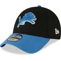 lippikset-kaareva-musta-saadettava-nauha-9forty-the-league-detroit-lions-nfl-new-era