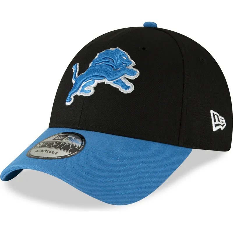 lippikset-kaareva-musta-saadettava-nauha-9forty-the-league-detroit-lions-nfl-new-era