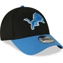lippikset-kaareva-musta-saadettava-nauha-9forty-the-league-detroit-lions-nfl-new-era
