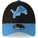 lippikset-kaareva-musta-saadettava-nauha-9forty-the-league-detroit-lions-nfl-new-era