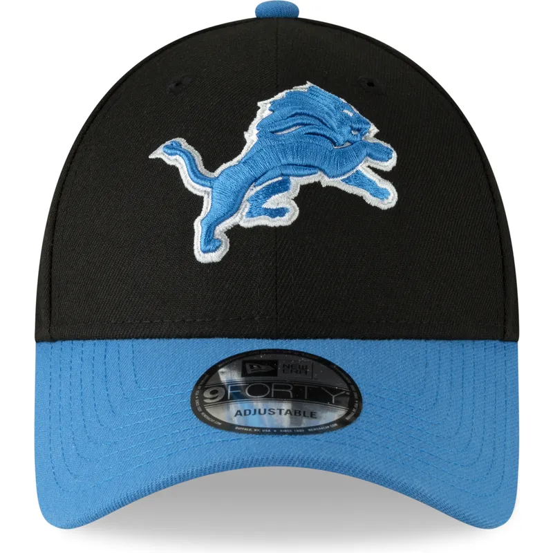 lippikset-kaareva-musta-saadettava-nauha-9forty-the-league-detroit-lions-nfl-new-era