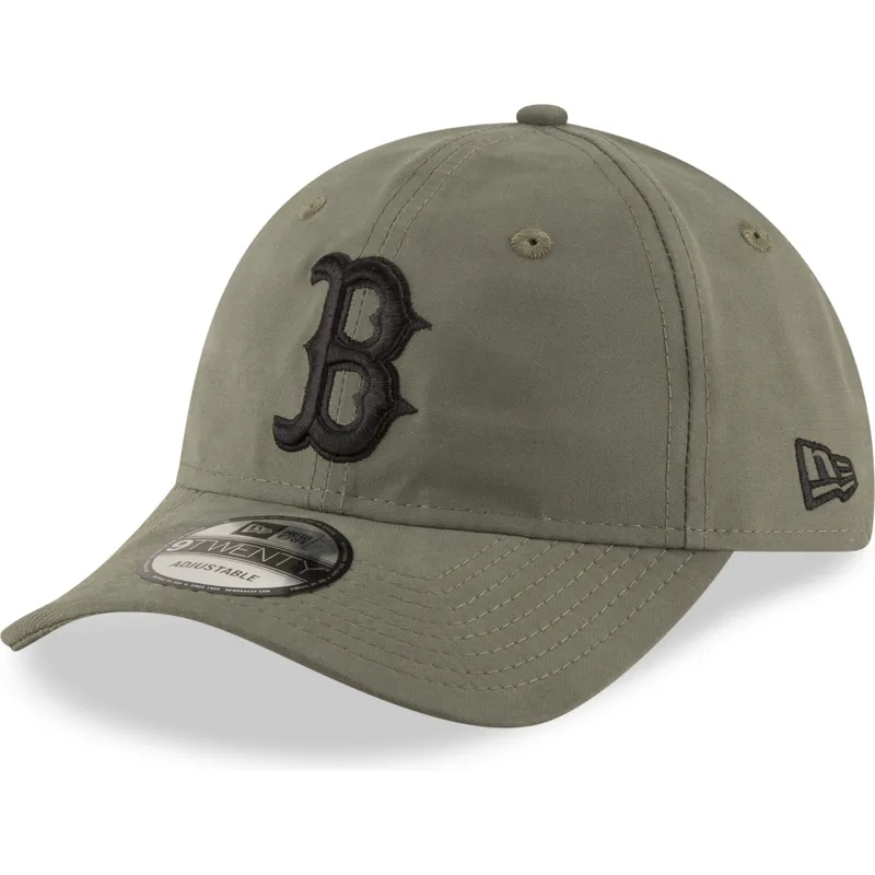 lippikset-kaareva-vihrea-saadettava-nauha-9twenty-nylon-packable-boston-red-sox-mlb-new-era