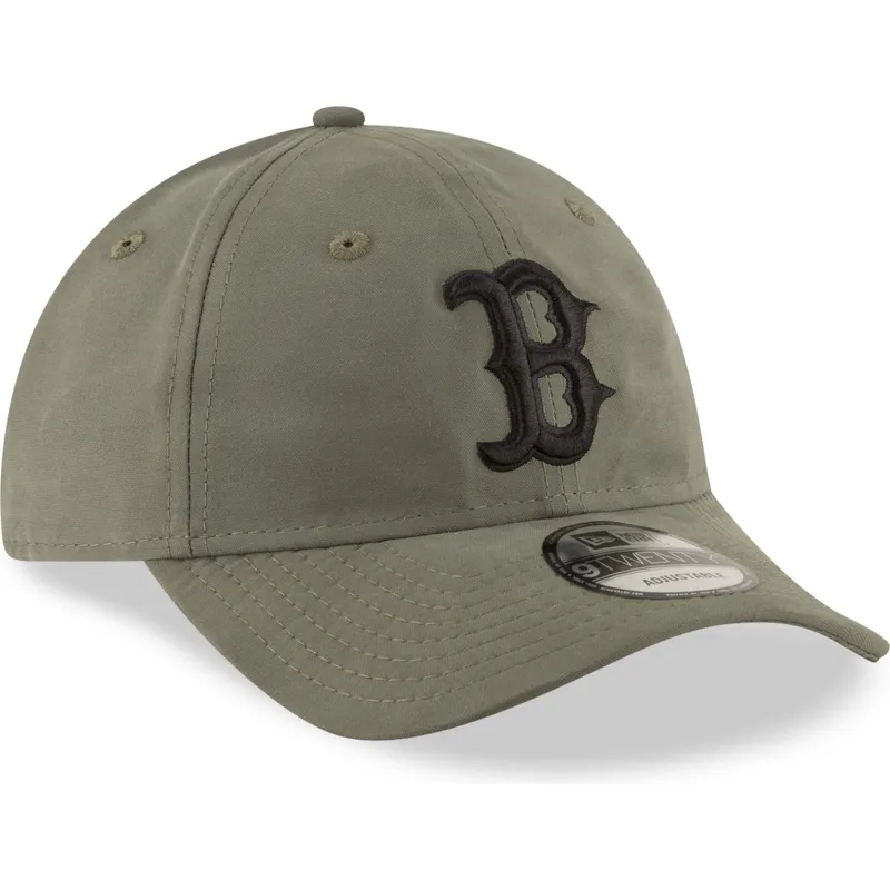 lippikset-kaareva-vihrea-saadettava-nauha-9twenty-nylon-packable-boston-red-sox-mlb-new-era