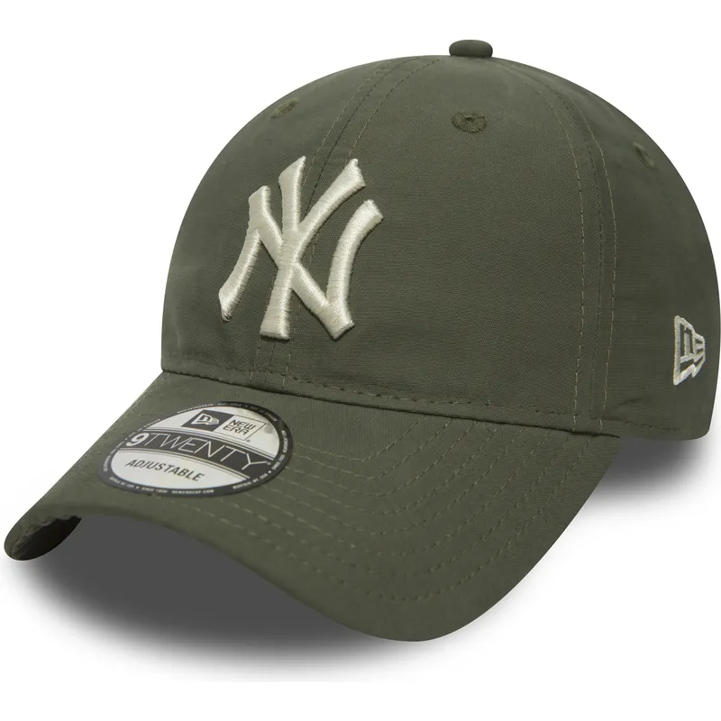 lippikset-kaareva-vihrea-saadettava-nauha-9twenty-nylon-packable-new-york-yankees-mlb-new-era