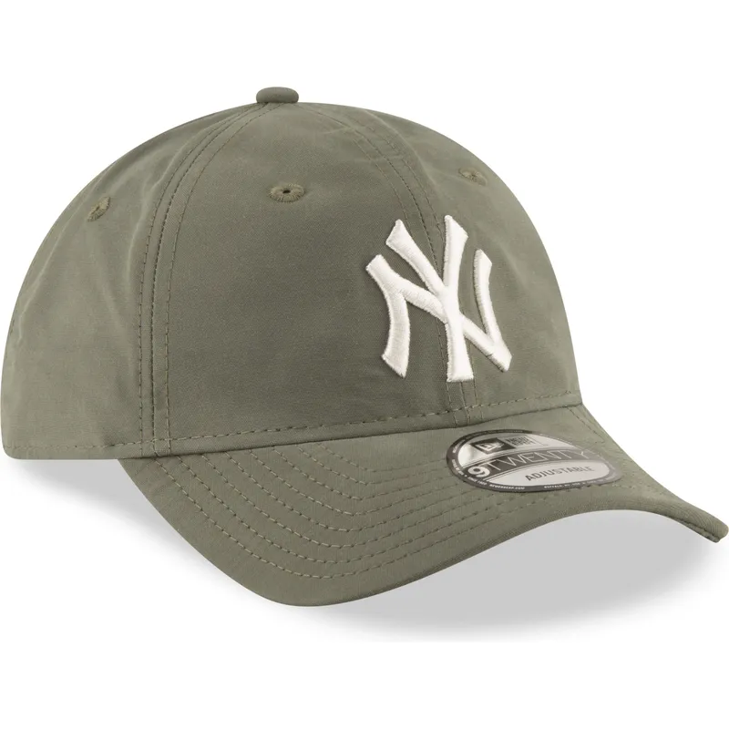 lippikset-kaareva-vihrea-saadettava-nauha-9twenty-nylon-packable-new-york-yankees-mlb-new-era