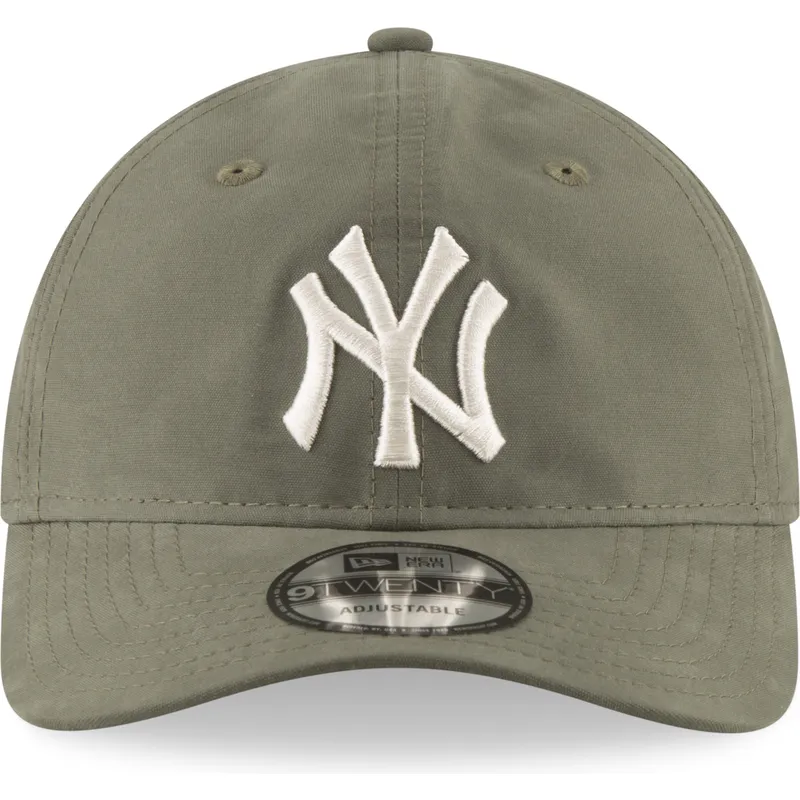 lippikset-kaareva-vihrea-saadettava-nauha-9twenty-nylon-packable-new-york-yankees-mlb-new-era