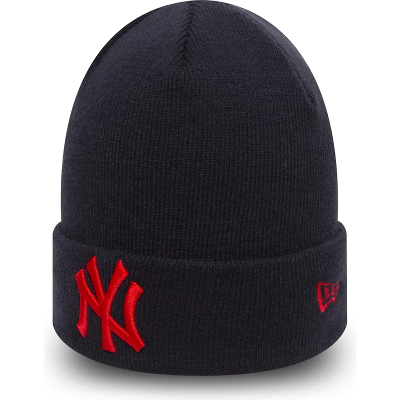 lakit-laivastonsininen-cuff-knit-league-essential-new-york-yankees-mlb-new-era