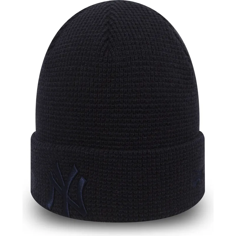 lakit-laivastonsininen-cuff-knit-essential-waffle-new-york-yankees-mlb-new-era