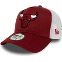lippikset-kaareva-punainen-saadettava-nauha-trucker-shadow-tech-a-frame-chicago-bulls-nba-new-era
