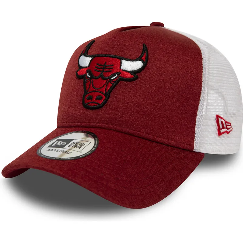 lippikset-kaareva-punainen-saadettava-nauha-trucker-shadow-tech-a-frame-chicago-bulls-nba-new-era