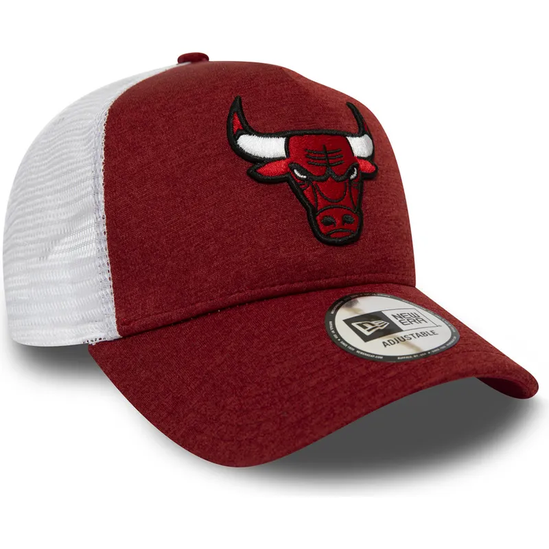 lippikset-kaareva-punainen-saadettava-nauha-trucker-shadow-tech-a-frame-chicago-bulls-nba-new-era