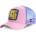 lippikset-kaareva-rekka-vaaleanpunainen-snapback-twe1-tipi-looney-tunes-capslab