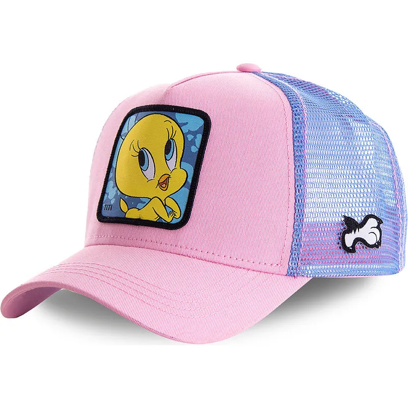lippikset-kaareva-rekka-vaaleanpunainen-snapback-twe1-tipi-looney-tunes-capslab